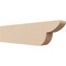 Ekena Millwork 2in. W x 4in. H x 16in. L Crestline Woodgrain TimberThane Rafter Tail, Primed Tan RFTUR02X04X16CRERCPR - alternate 1